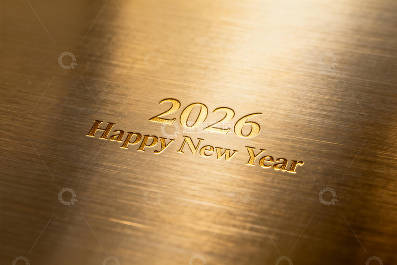 高清大图下载【趣麦麦图】2026新年金色金属背景