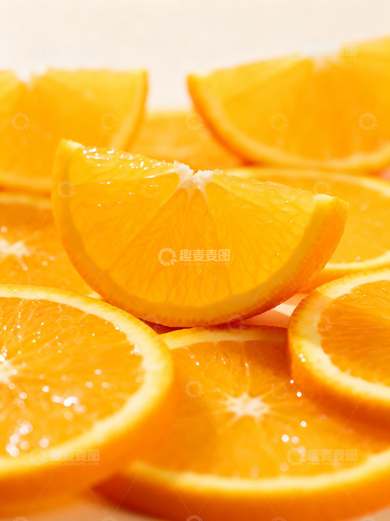 高清大图下载【趣麦麦图】橙子切片特写3