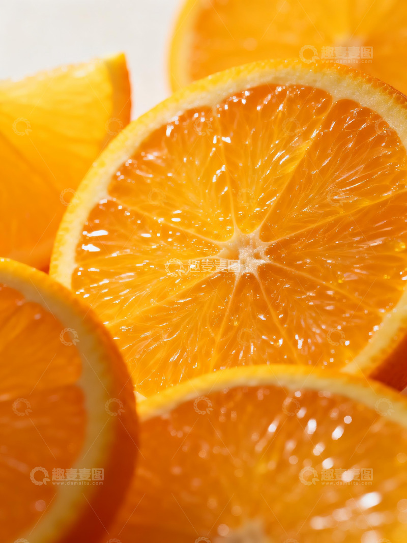 高清大图下载【趣麦麦图】橙子切片特写4