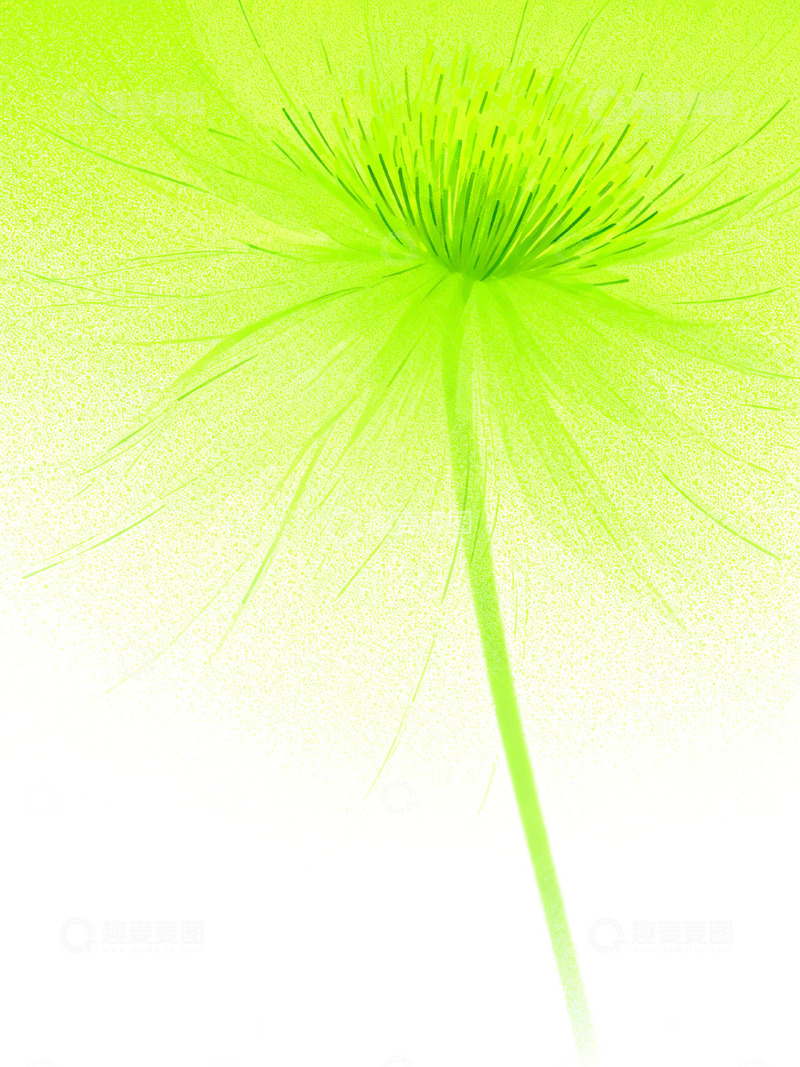 高清大图下载【趣麦麦图】渐变花朵背景插画2