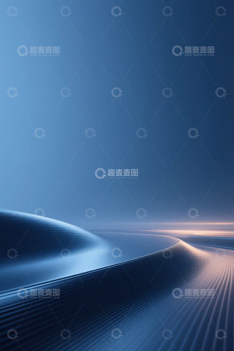 高清大图下载【趣麦麦图】深蓝色金属科技感背景3