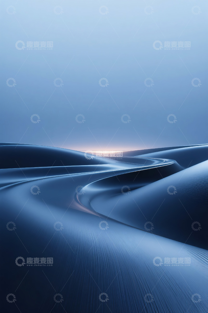 高清大图下载【趣麦麦图】深蓝色金属科技感背景1