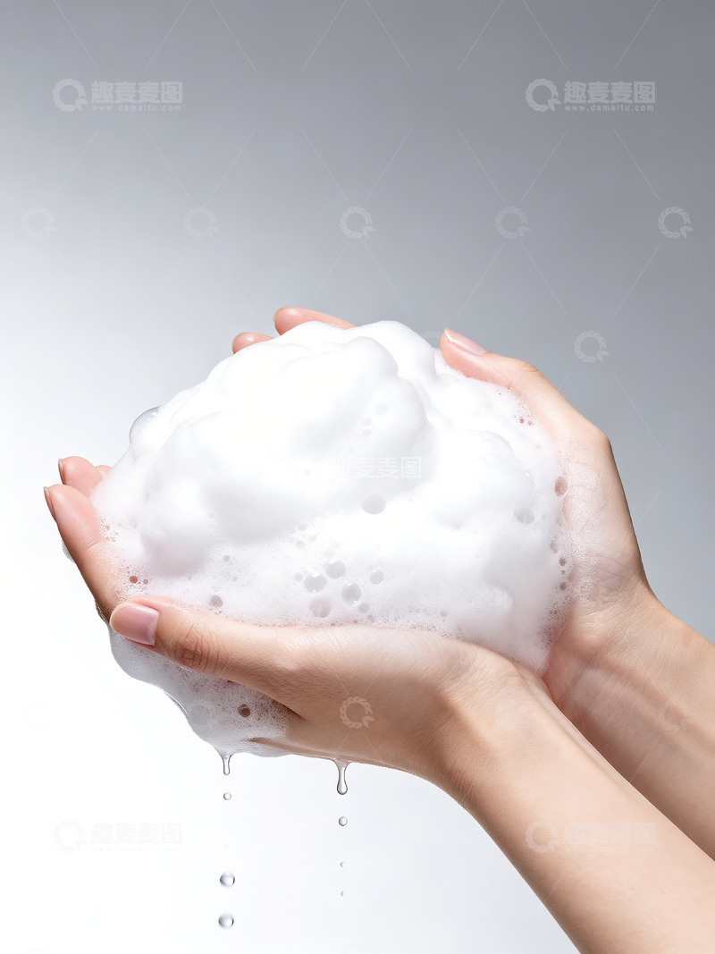 高清大图下载【趣麦麦图】一双手捧着面密度泡沫2
