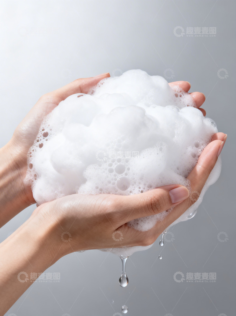 高清大图下载【趣麦麦图】一双手捧着面密度泡沫3