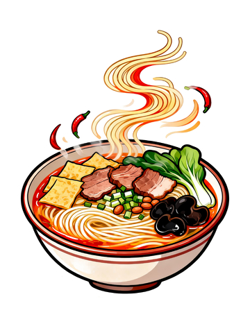 漫画风格螺蛳粉3