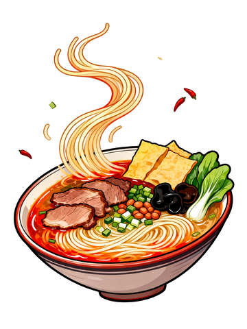 漫画风格螺蛳粉5