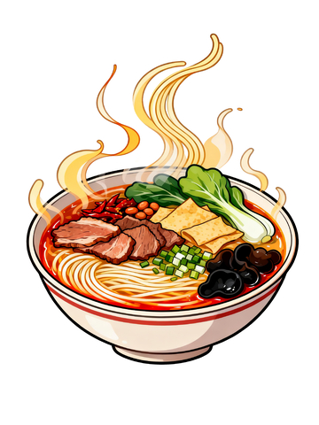 漫画风格螺蛳粉4