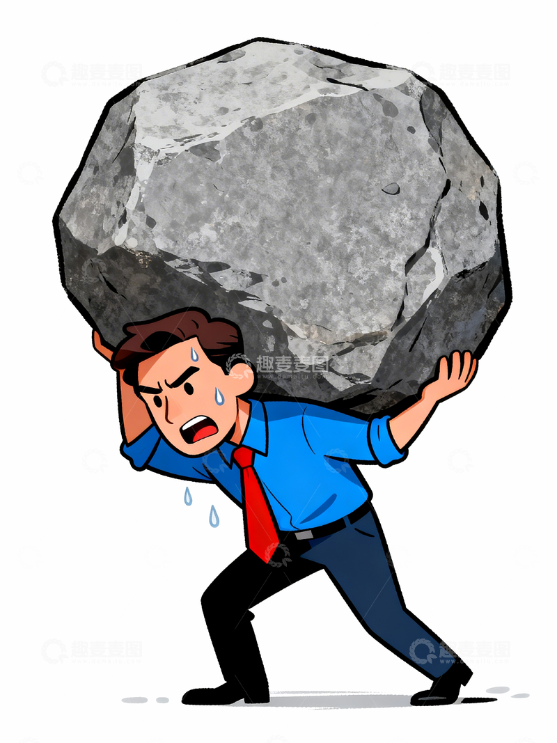 源文件下载【趣麦麦图】职场压力漫画2