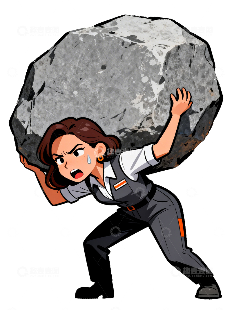 源文件下载【趣麦麦图】职场压力漫画6