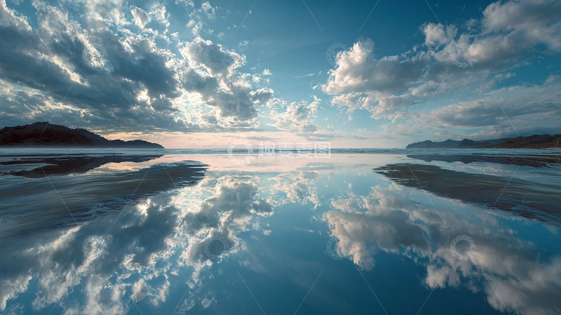 高清大图下载【趣麦麦图】天空与海洋的倒影奇迹