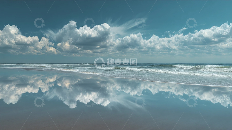 高清大图下载【趣麦麦图】海天一色的静谧瞬间