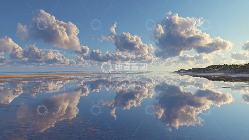 高清大图下载【趣麦麦图】天空镜面奇观令人心醉