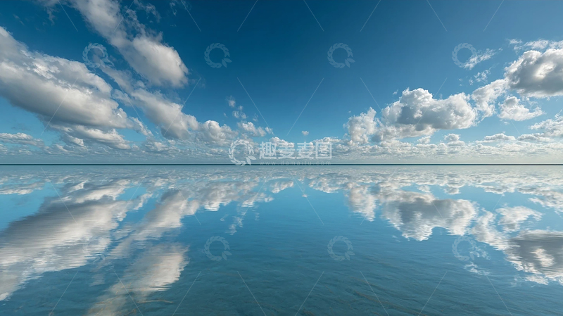高清大图下载【趣麦麦图】天空与海洋的奇幻融合