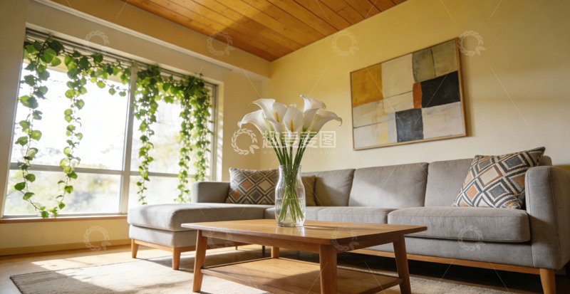 高清大图下载【趣麦麦图】现代简约客厅装修设计图片