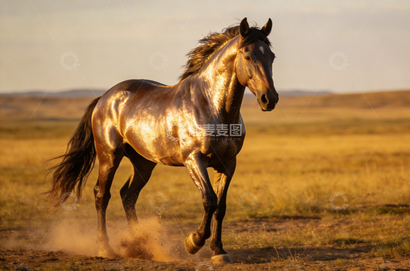 高清大图下载【趣麦麦图】草原骏马自然风光摄影