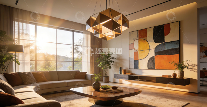 高清大图下载【趣麦麦图】现代家居客厅装饰设计