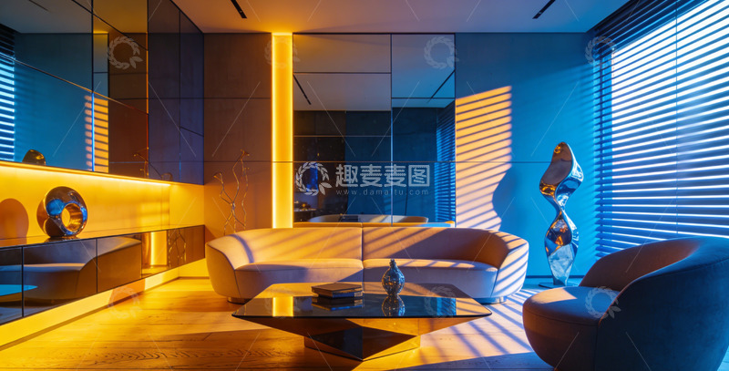 高清大图下载【趣麦麦图】现代风格客厅装饰设计