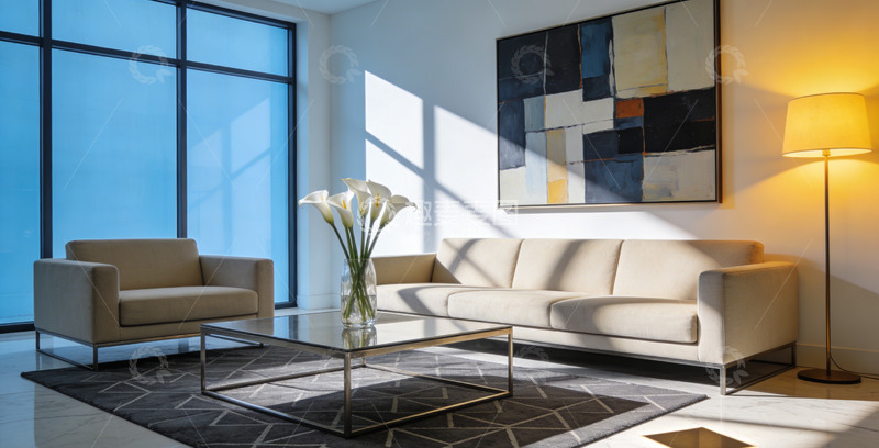 高清大图下载【趣麦麦图】现代简约客厅装修设计案例