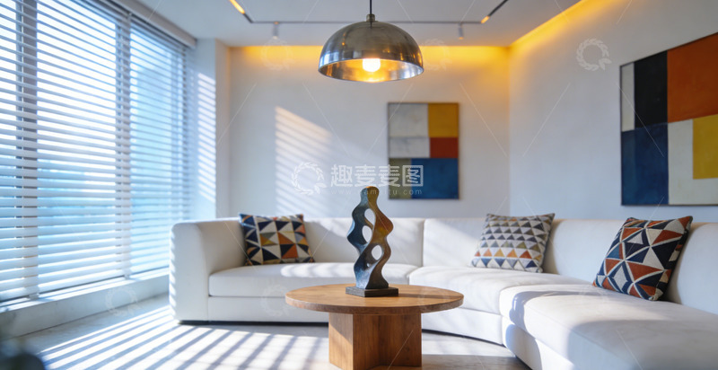 高清大图下载【趣麦麦图】简约客厅装修设计案例