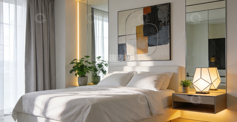 高清大图下载【趣麦麦图】现代简约卧室装饰设计