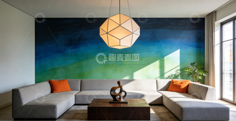 高清大图下载【趣麦麦图】现代简约客厅装潢设计