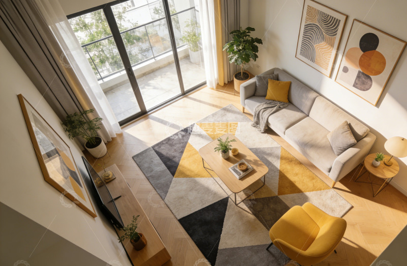 高清大图下载【趣麦麦图】现代风格客厅设计效果图