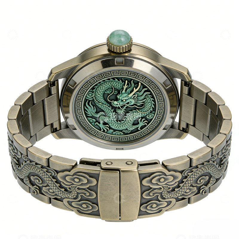 高清大图下载【趣麦麦图】古风龙纹手表设计