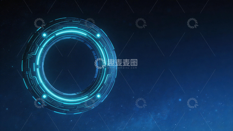 高清大图下载【趣麦麦图】科幻未来感科技光圈背景