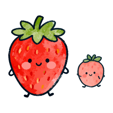卡通草莓拟人设计素材