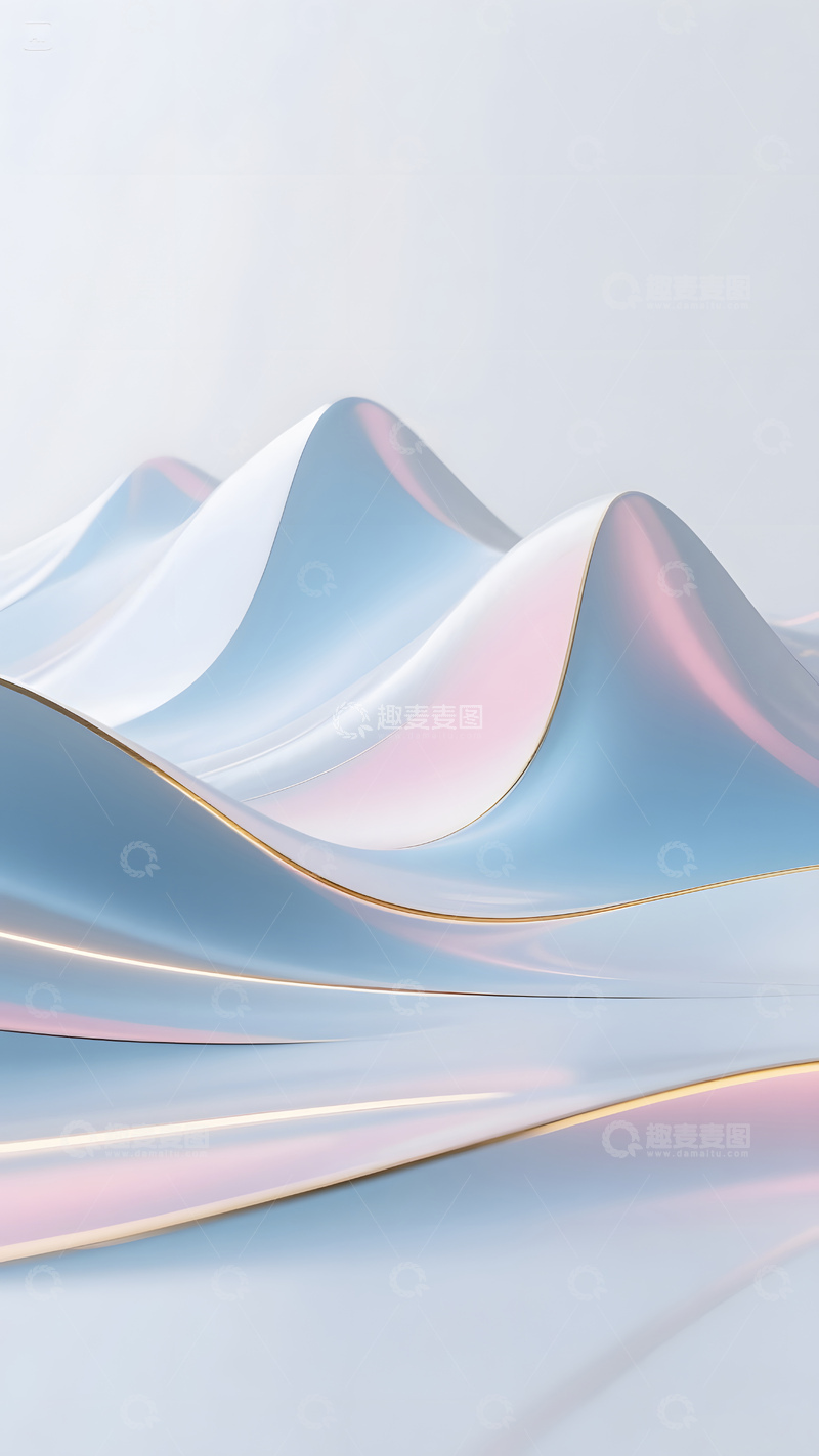 高清大图下载【趣麦麦图】抽象山水梦幻光影艺术图