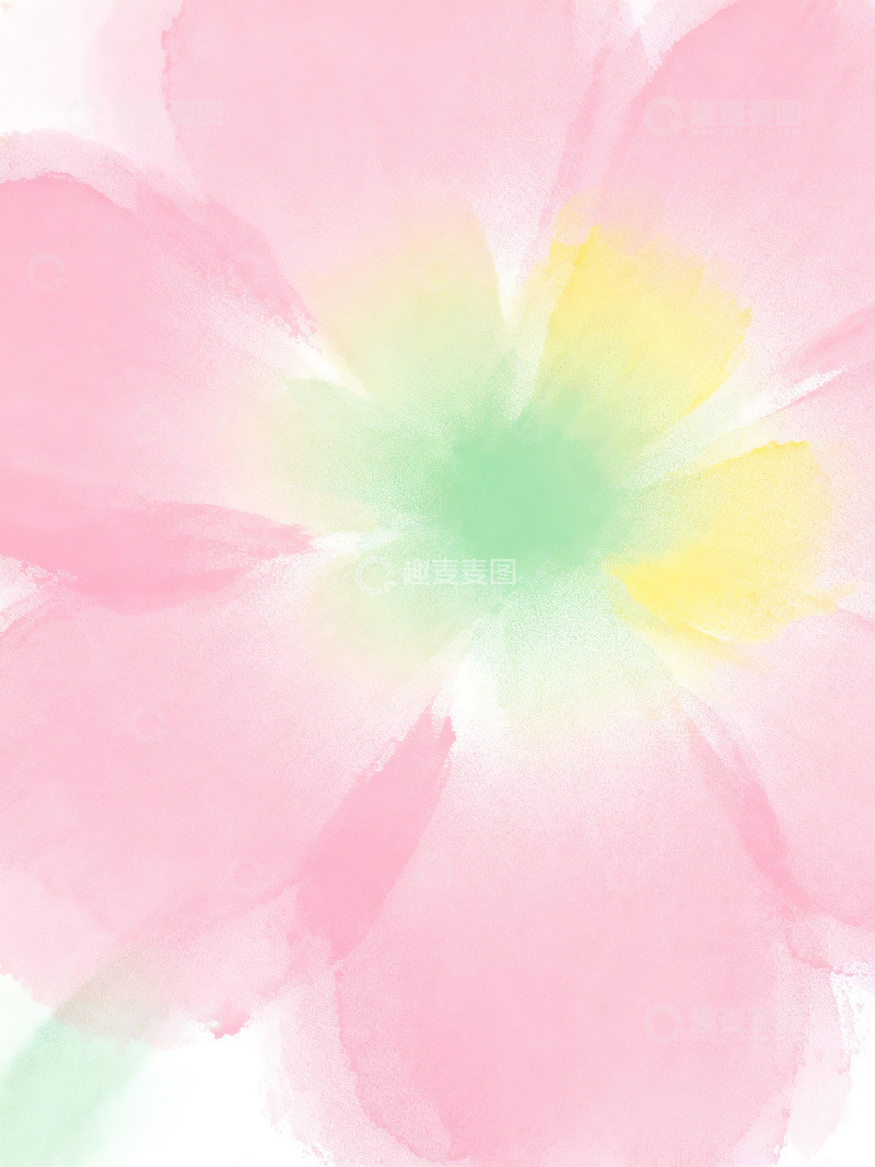 高清大图下载【趣麦麦图】渐变色块花朵特写