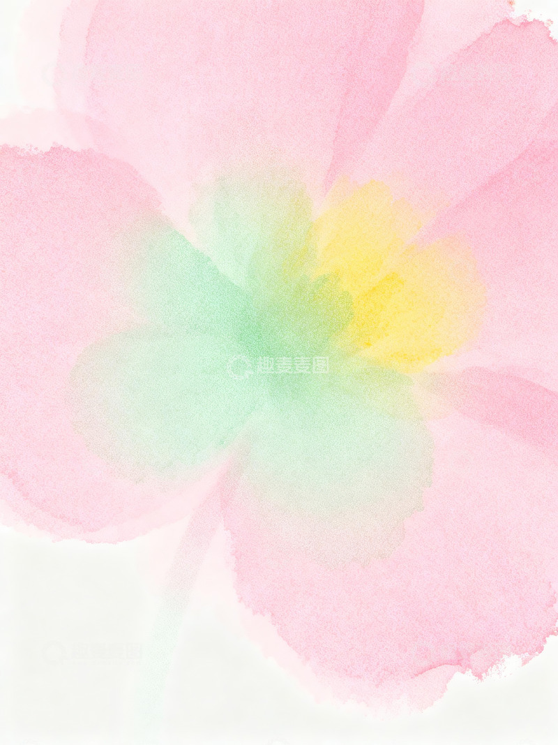 高清大图下载【趣麦麦图】渐变色块花朵特写2