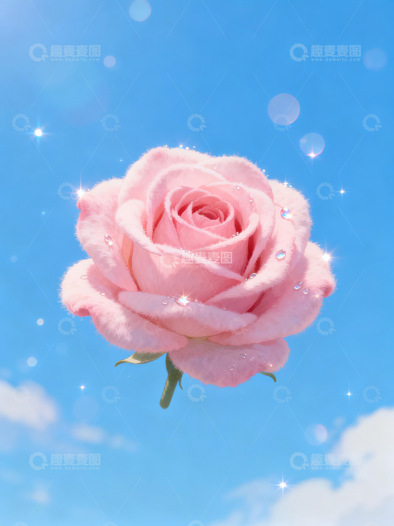 高清大图下载【趣麦麦图】天空中飘着玫瑰花2