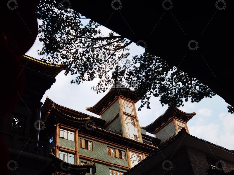 高清大图下载【趣麦麦图】古风建筑剪影