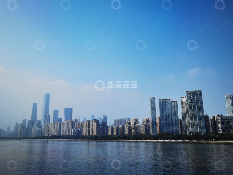 高清大图下载【趣麦麦图】城市天际线高楼大厦