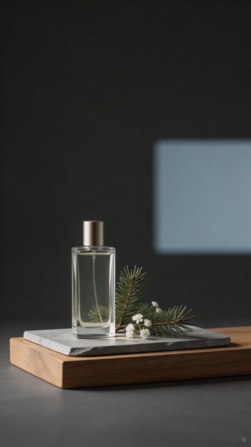 简约玻璃香水瓶绿植装饰摆件