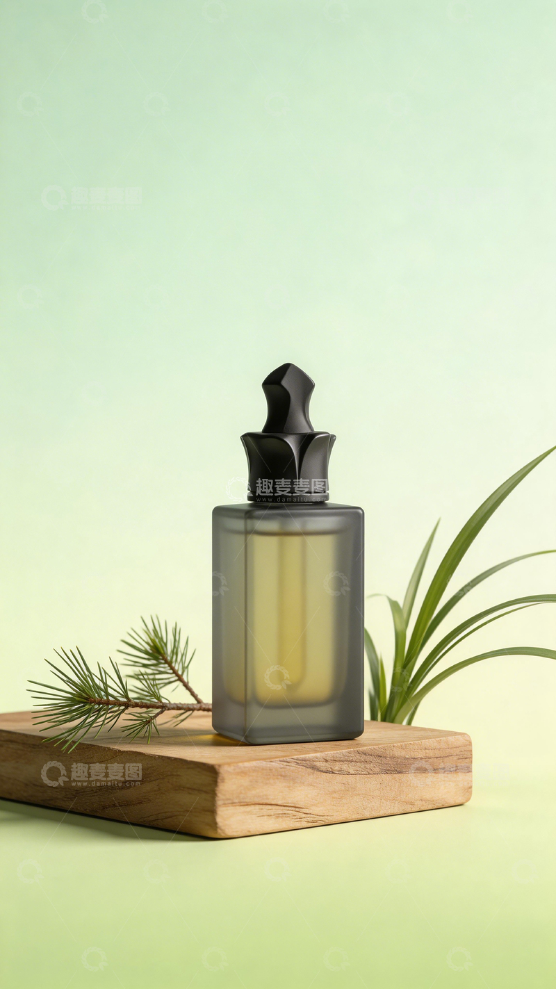 高清大图下载【趣麦麦图】简约玻璃瓶产品展示