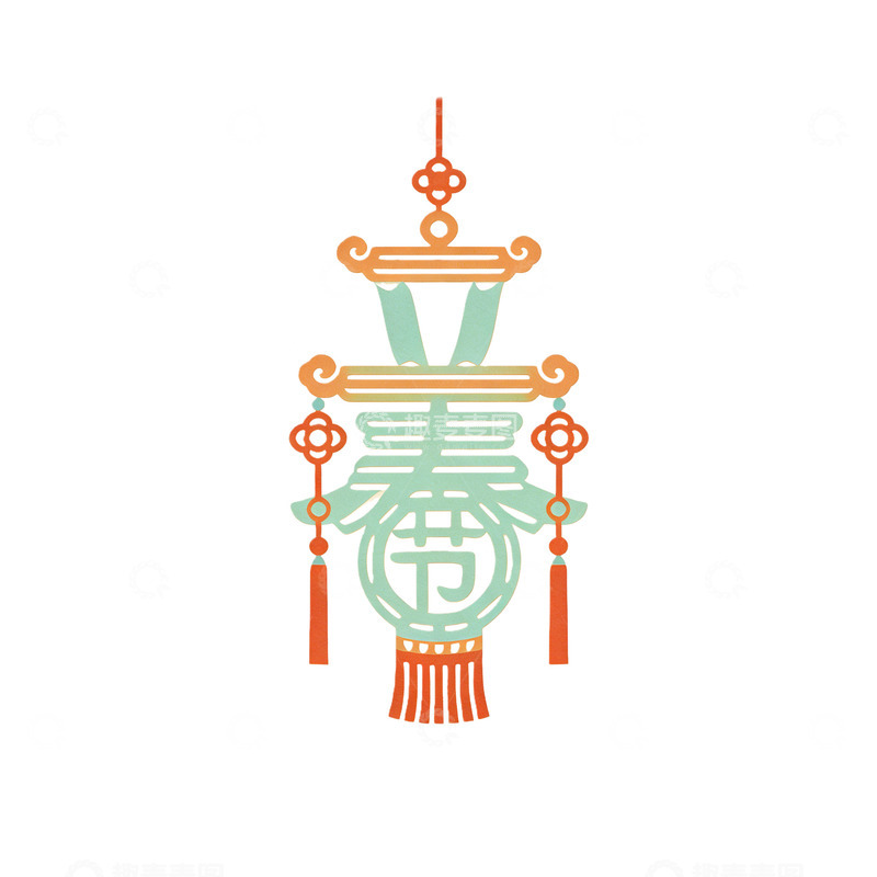 高清大图下载【趣麦麦图】传统中国风春节灯笼图案设计元素