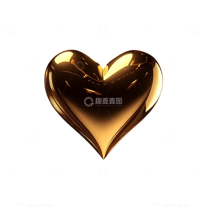 高清大图下载【趣麦麦图】金色心形辉映夜空奇迹