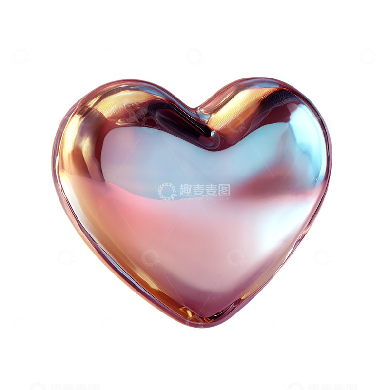 高清大图下载【趣麦麦图】心灵深处的彩色心形奇观