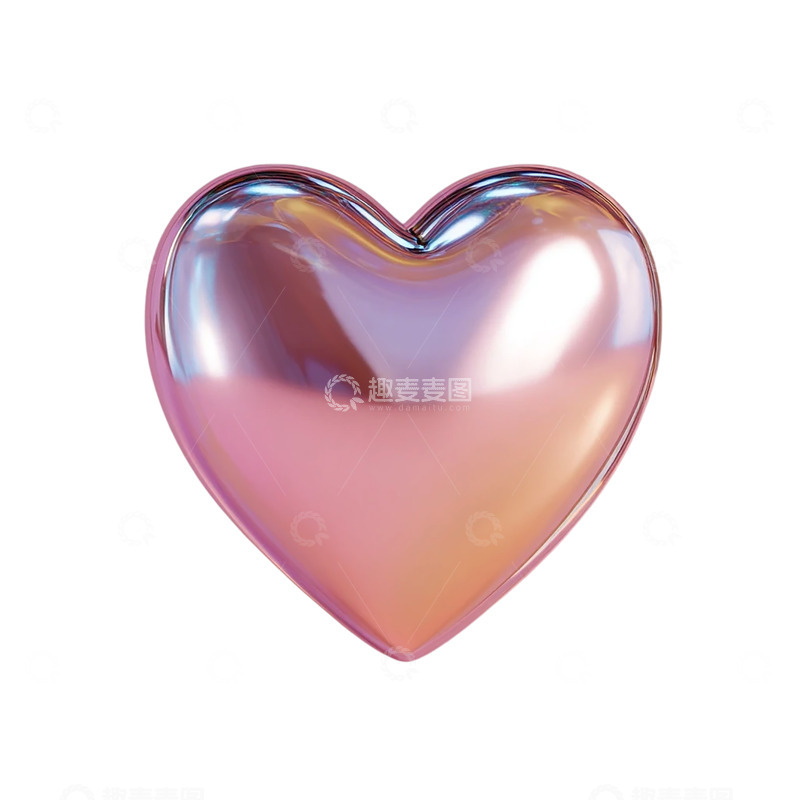 高清大图下载【趣麦麦图】梦幻彩色玻璃心的奇幻旅程