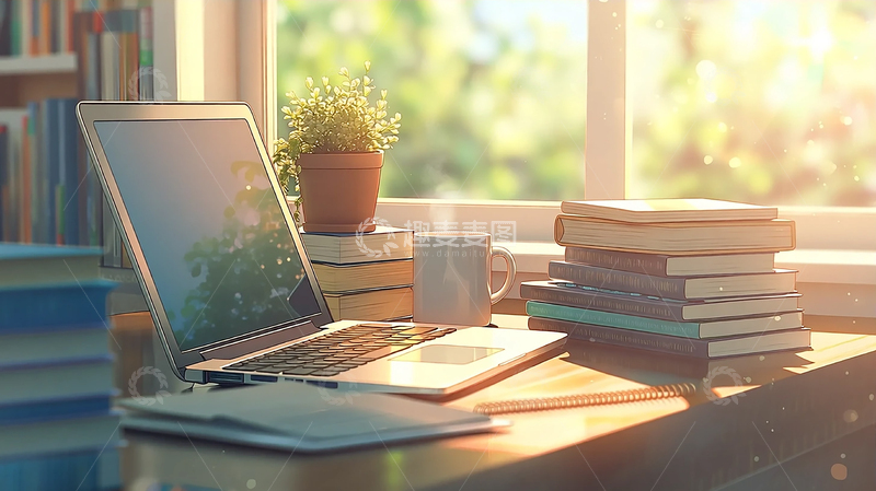 高清大图下载【趣麦麦图】温馨秋日阅读角落