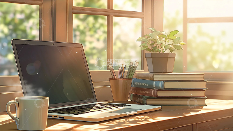 高清大图下载【趣麦麦图】落叶伴读的静谧瞬间