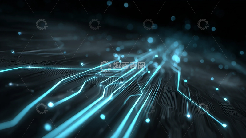 高清大图下载【趣麦麦图】未来科技的神秘线条