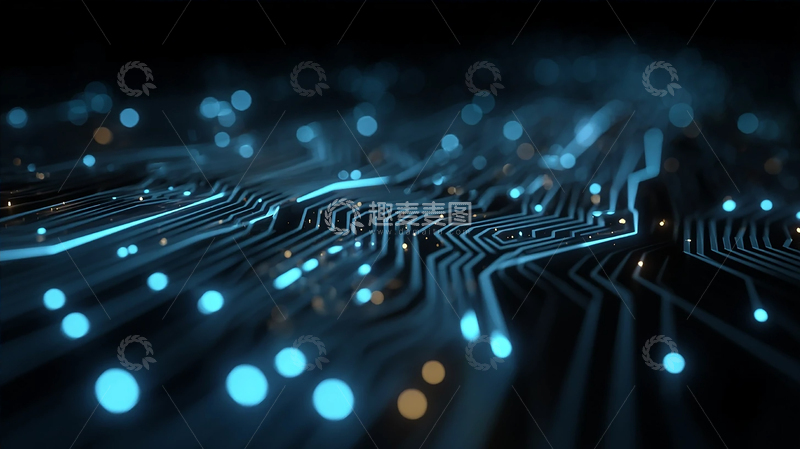 高清大图下载【趣麦麦图】数字光影的未来世界