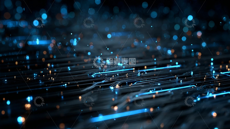 高清大图下载【趣麦麦图】数字星河流转奇幻梦境
