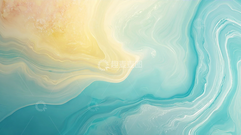 高清大图下载【趣麦麦图】梦幻色彩交织的海洋之梦