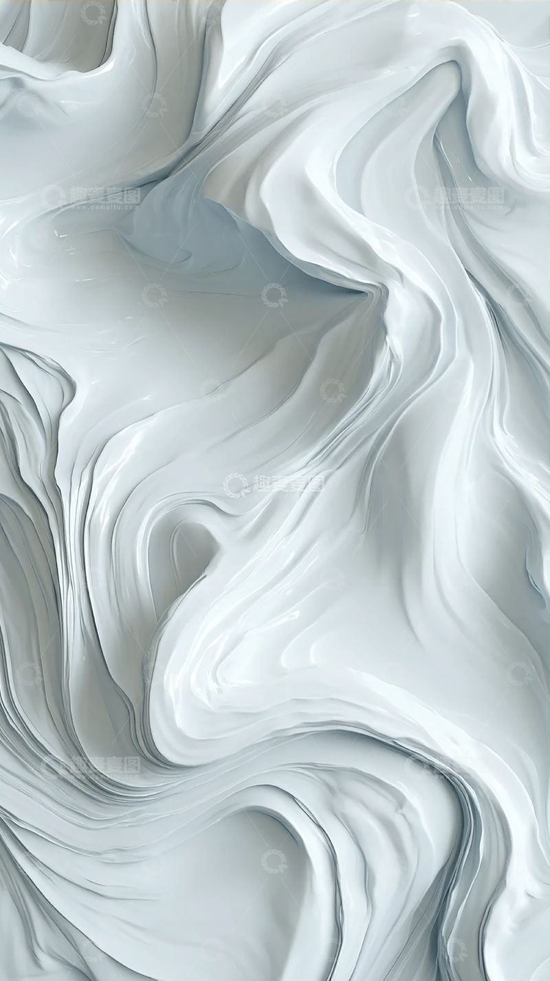 高清大图下载【趣麦麦图】漩涡深海白色幻想