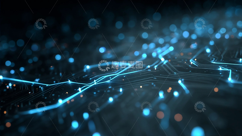 高清大图下载【趣麦麦图】数字光影的未来之城