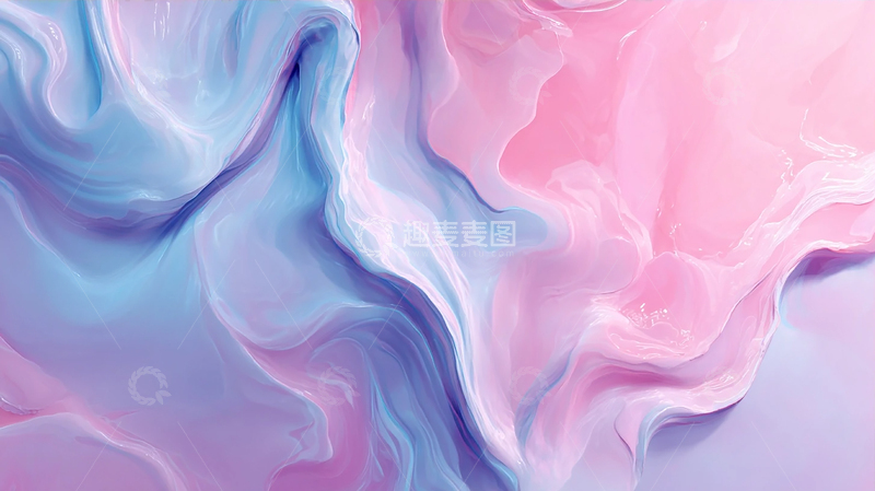 高清大图下载【趣麦麦图】梦幻色彩流动的奇境